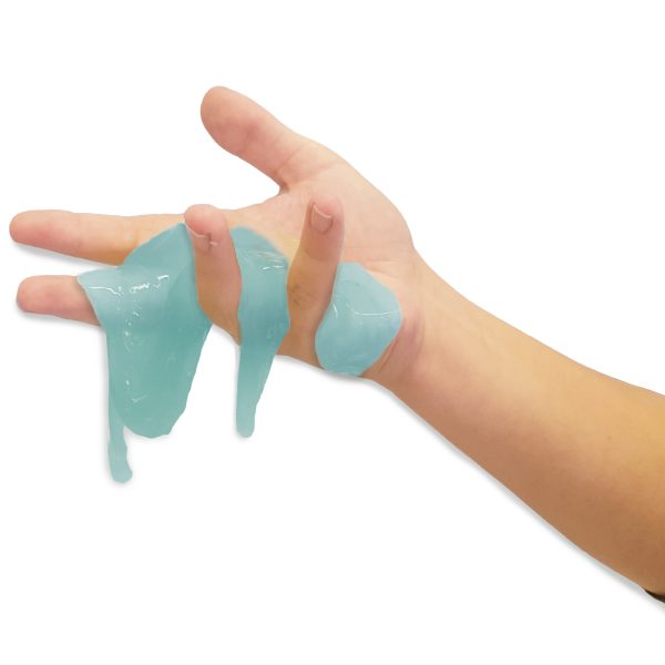 SES Creative - Marble Slime 200gr - groen en blauw - Afbeelding 3