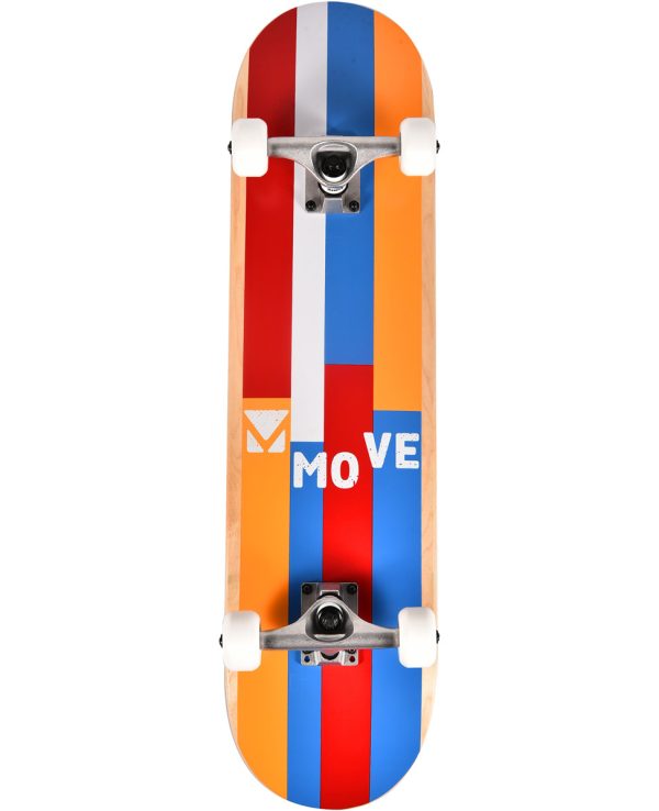 Skateboard 31" - Stripes Red