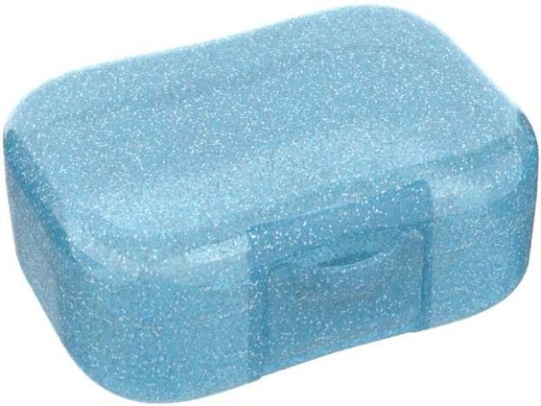 Lunch Buddies - Koekendoos "Glitter" - BLAUW