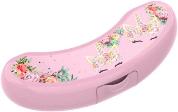 Lunch Buddies - Bananendoos UNICORN FLOWER 230x85x50mm