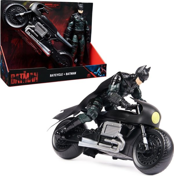 DC The Batman Movie - Batcycle met figuur (30cm)