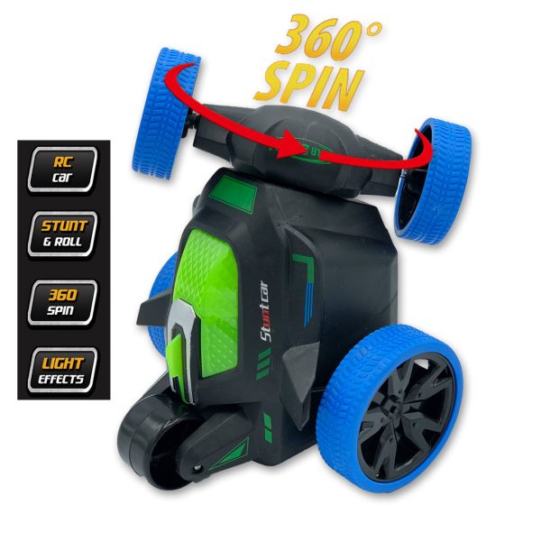 R/C Stunt & Roll Stuntauto (blauw) - Afbeelding 4