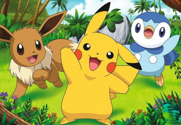 Puzzel (2x24stuks) - Pokémon - Pikachu en zijn vrienden - Afbeelding 2