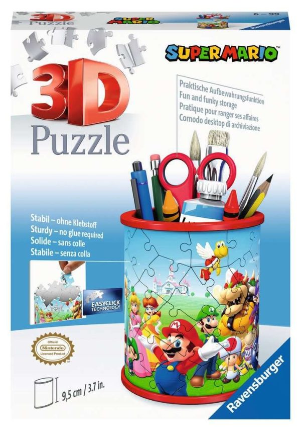 3D Puzzel (54stuks) - Super Mario - Pennenbak