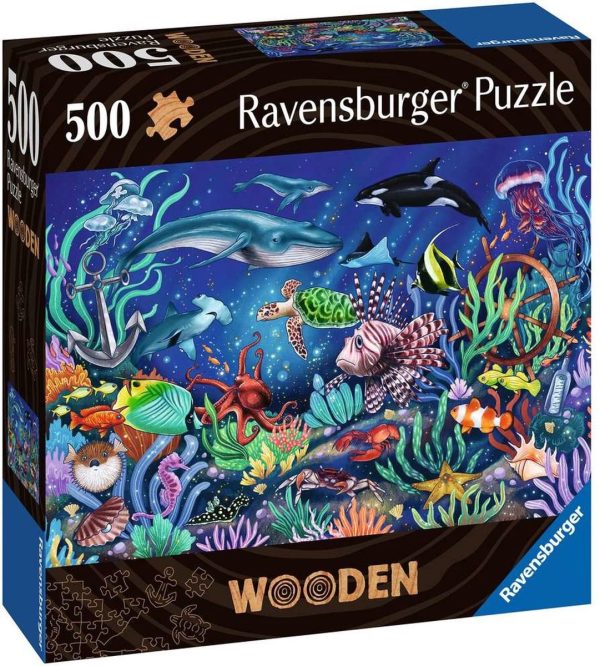 Puzzel (hout) 500stuks - Onder de zee - Afbeelding 3