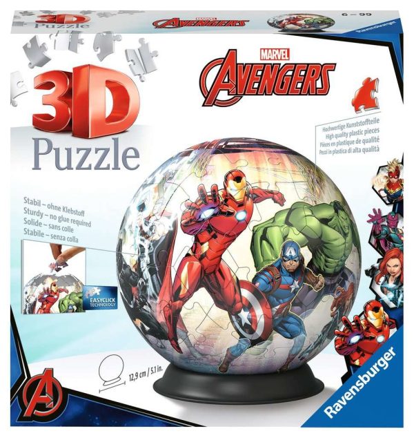 3D Puzzelbal (72stuks) - Marvel Avengers