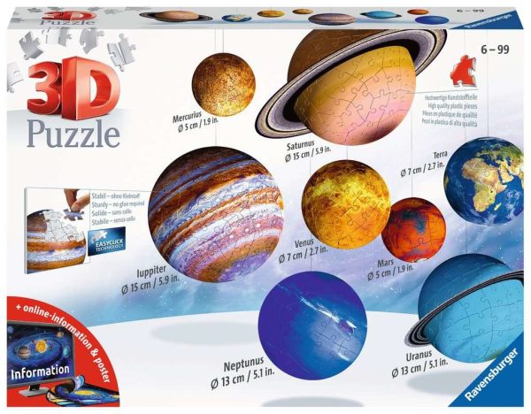 3D Puzzel (522stuks) - Planetensysteem