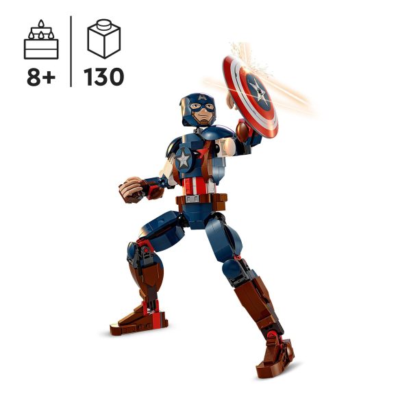 LEGO Marvel Avengers Captain America bouwfiguur - 76258 - Afbeelding 4