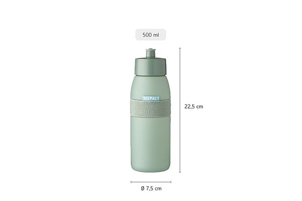 Sportbidon Ellipse 500ml - Nordic blue - Afbeelding 2