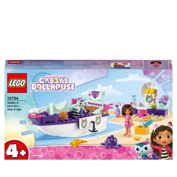 LEGO Gabby's Dollhouse Vertroetelschip van Gabby & Meerminkat - 10786