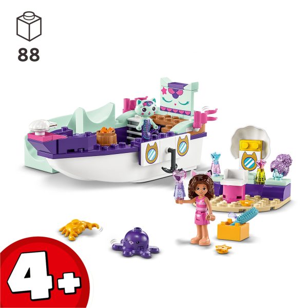 LEGO Gabby's Dollhouse Vertroetelschip van Gabby & Meerminkat - 10786 - Afbeelding 4