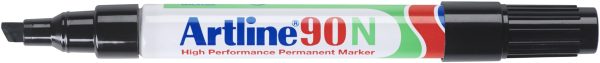 Artline Permanente Marker "90N" met schuine punt, lijndikte 2-5mm - zwart