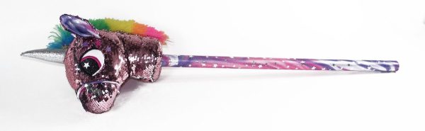 JollyStar Stokpaard Glitter - Roze