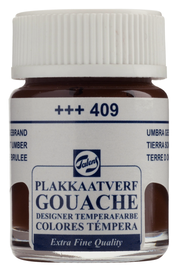 Talens Plakkaatverf Extra Fijn 16ml - Omber Gebrand