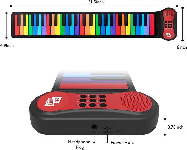 Roll Up Piano met 49 toetsen - Afbeelding 2