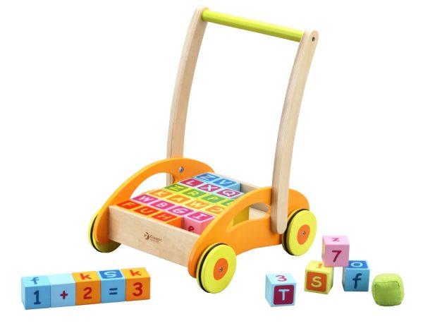 Loopwagen met houten blokken - Afbeelding 2