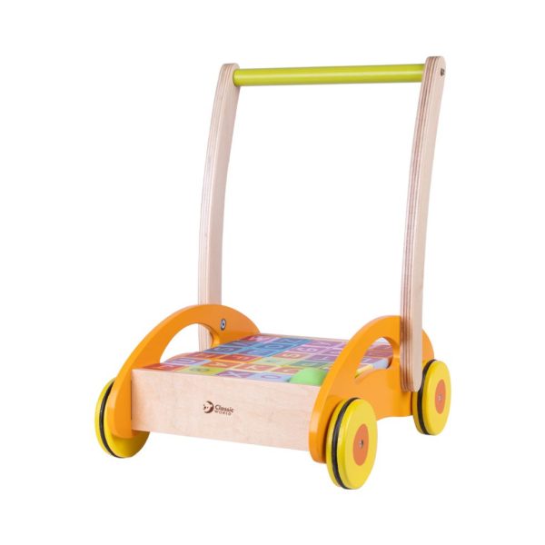 Loopwagen met houten blokken - Afbeelding 4