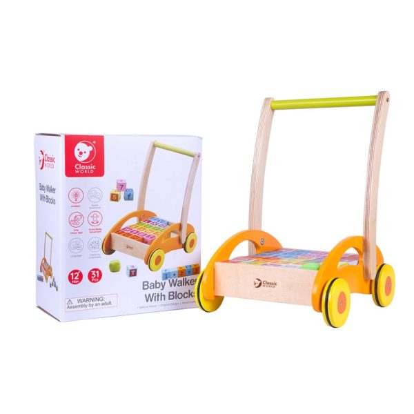 Loopwagen met houten blokken - Afbeelding 9