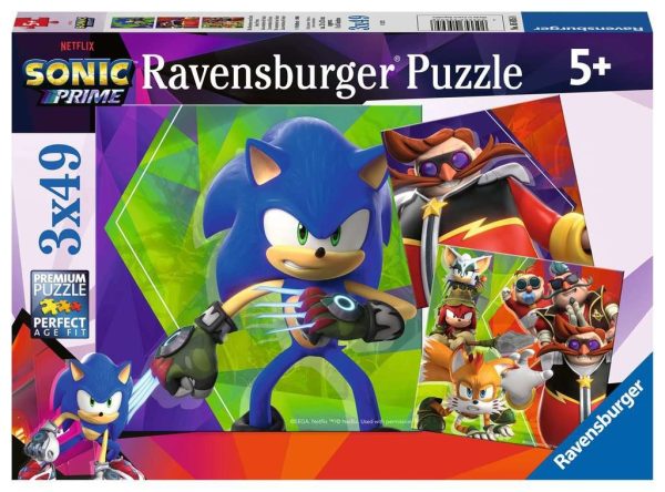 Puzzel (3x49stuks) - Sonic Prime