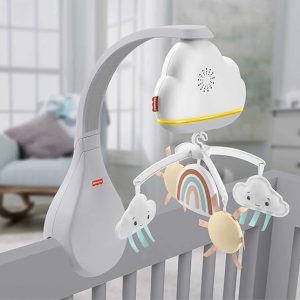 Fisher-Price – 2-in-1 Regenboog/Wolk mobiel met muziek en waaklampje