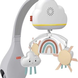Fisher-Price – 2-in-1 Regenboog/Wolk mobiel met muziek en waaklampje