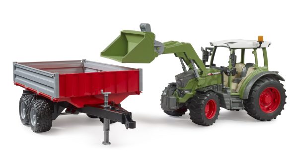 Tractor Fendt Vario 211 met voorlader en kiepaanhanger - Afbeelding 3