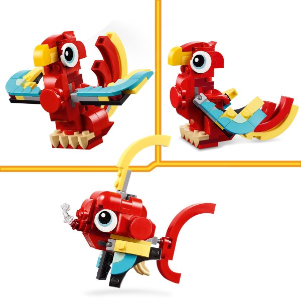 LEGO Creator 3-in-1 Rode draak - 31145 - Afbeelding 6