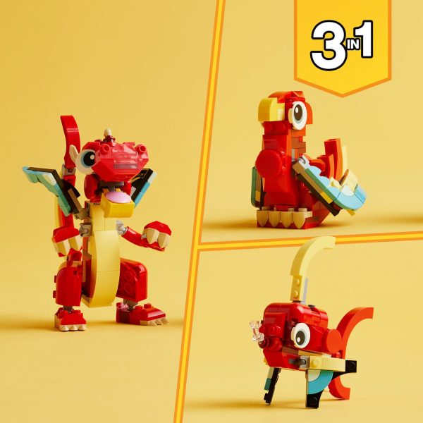 LEGO Creator 3-in-1 Rode draak - 31145 - Afbeelding 7