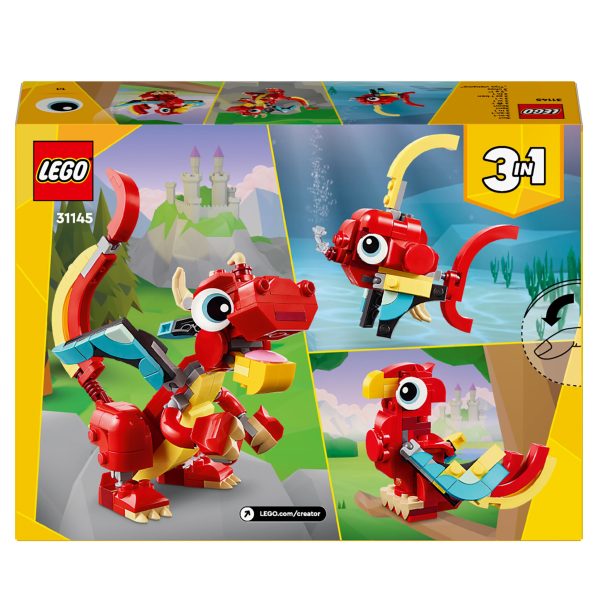 LEGO Creator 3-in-1 Rode draak - 31145 - Afbeelding 9