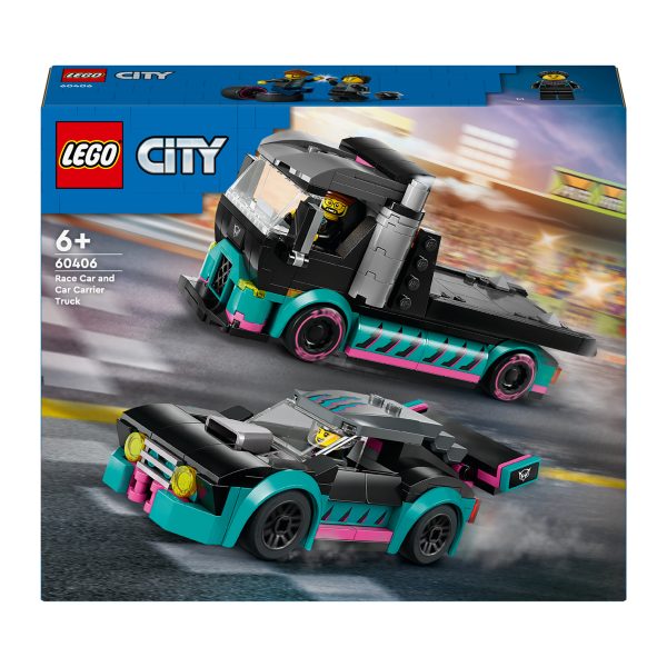 LEGO City Raceauto en transporttruck - 60406