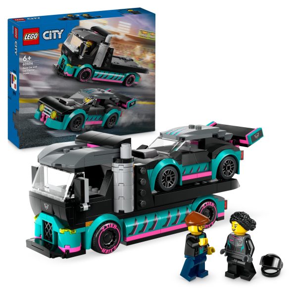 LEGO City Raceauto en transporttruck - 60406 - Afbeelding 2