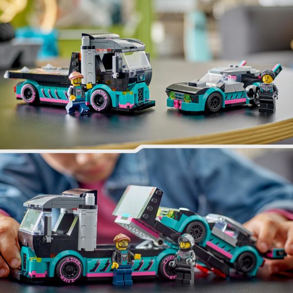LEGO City Raceauto en transporttruck - 60406 - Afbeelding 7