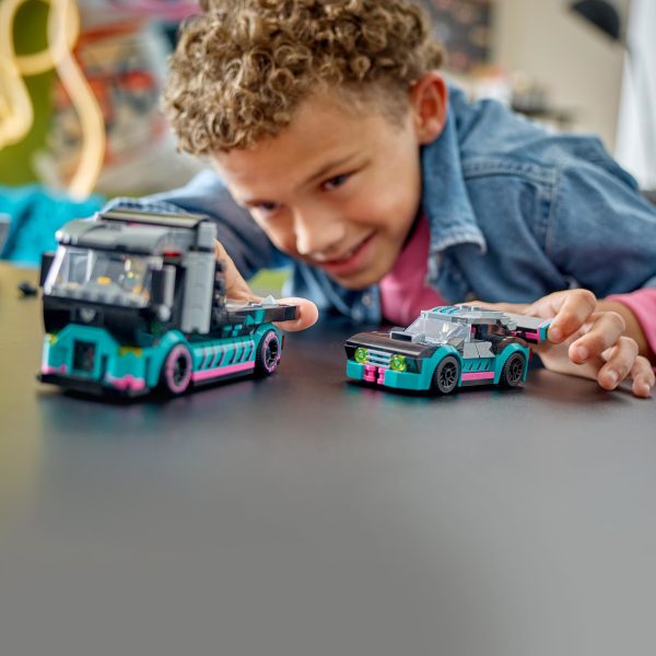 LEGO City Raceauto en transporttruck - 60406 - Afbeelding 8