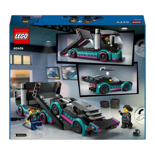 LEGO City Raceauto en transporttruck - 60406 - Afbeelding 9