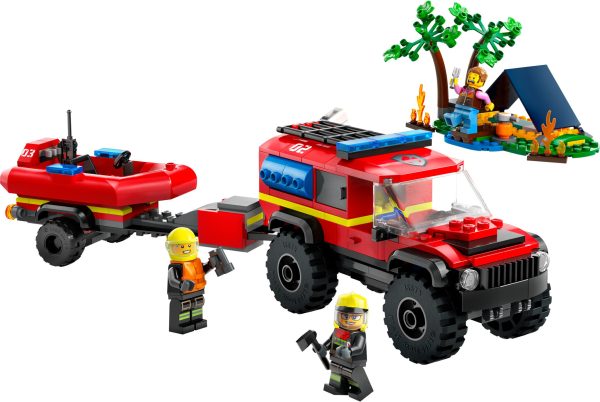 LEGO City 4x4 brandweerauto met reddingsboot - 60412 - Afbeelding 3