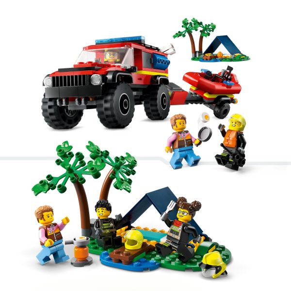 LEGO City 4x4 brandweerauto met reddingsboot - 60412 - Afbeelding 5
