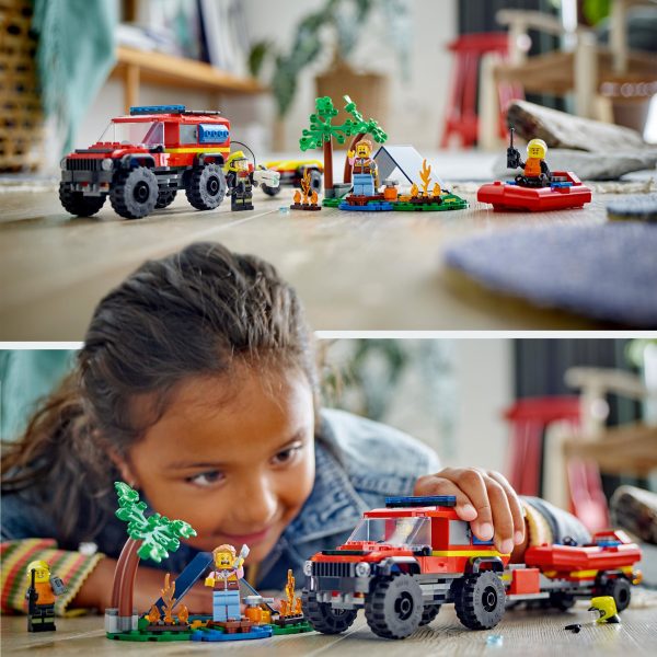 LEGO City 4x4 brandweerauto met reddingsboot - 60412 - Afbeelding 7