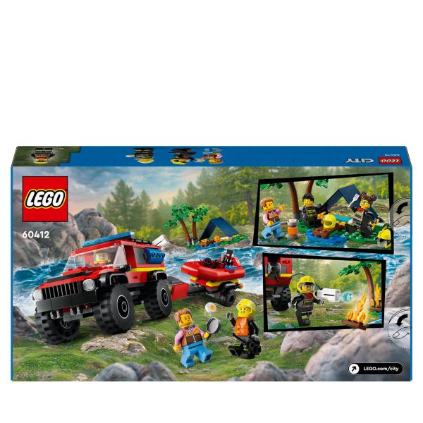 LEGO City 4x4 brandweerauto met reddingsboot - 60412 - Afbeelding 9