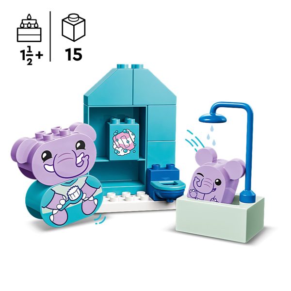 LEGO Duplo Dagelijkse gewoontes - in bad - 10413 - Afbeelding 4