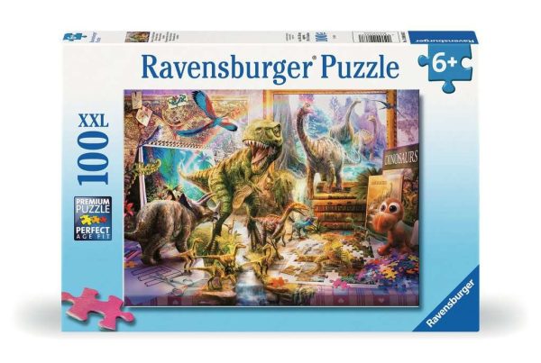 Puzzel (XXL) 100stuks - Dino's in de kinderkamer