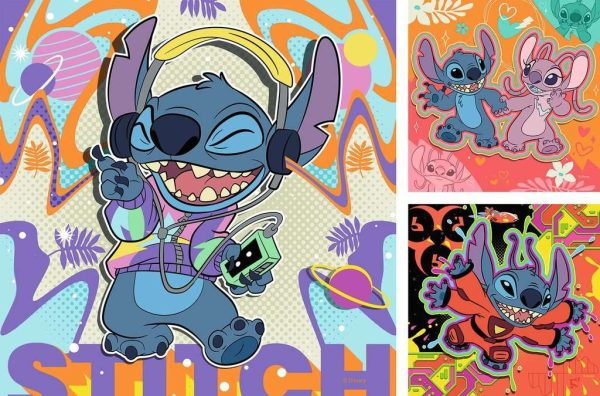 Puzzel (3x49stuks) - Disney Stitch - Afbeelding 2
