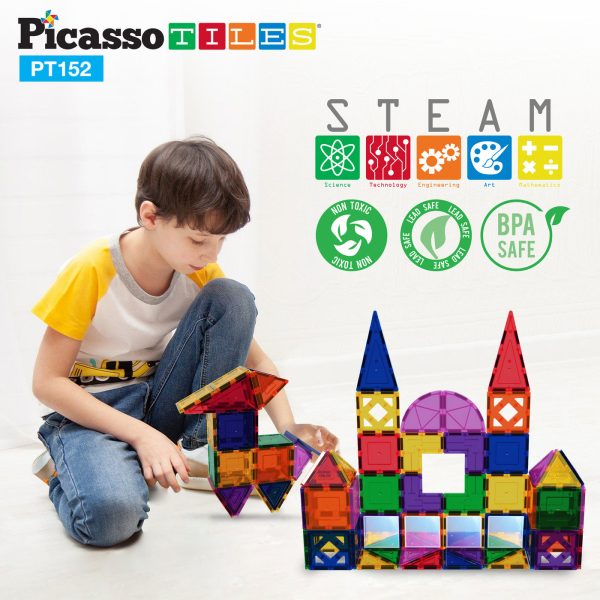 Picasso Tiles - Magnetic Tiles Set (152-delig) - Afbeelding 4