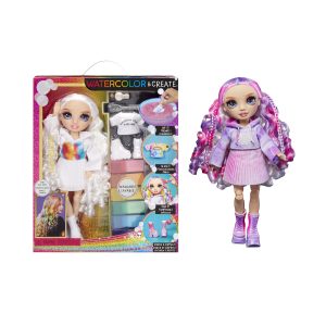 Rainbow High WaterColor & Create NEW Theme Doll – purple eyes