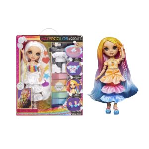 Rainbow High WaterColor & Create NEW Theme Doll – purple eyes