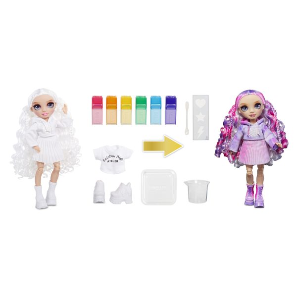 Rainbow High WaterColor & Create NEW Theme Doll - purple eyes - Afbeelding 3