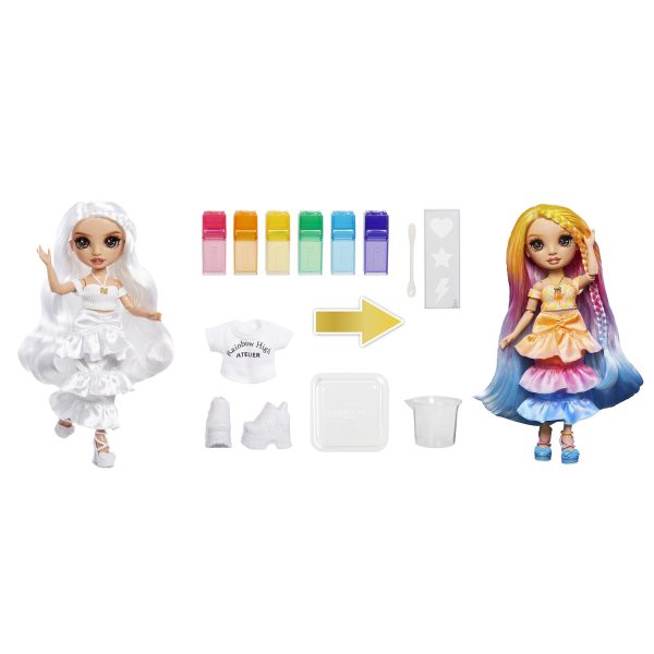 Rainbow High WaterColor & Create NEW Theme Doll - purple eyes - Afbeelding 4