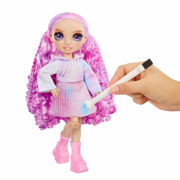Rainbow High WaterColor & Create NEW Theme Doll - purple eyes - Afbeelding 7