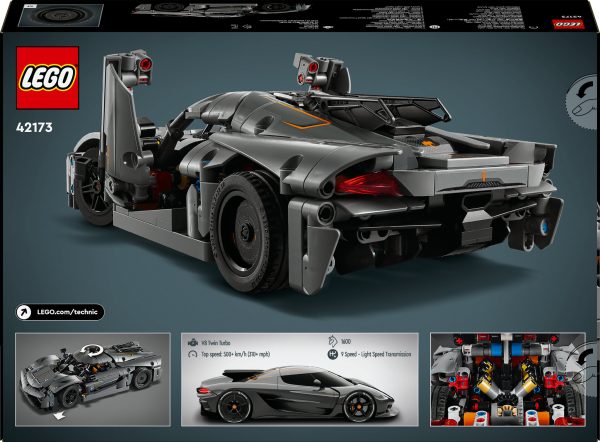 LEGO Technic - Koenigsegg Jesko Absolut grijze hypercar - Afbeelding 4