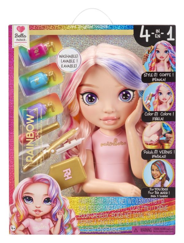 Rainbow High Stylinghoofd. 4+. 83320889 - Afbeelding 3