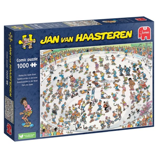 Puzzel 1000 stuks JvH - Skateboarden in de bowl. 8+. 67300323